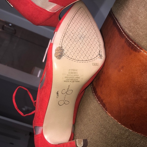 RED Jessica Simpson heels - Picture 7 of 7